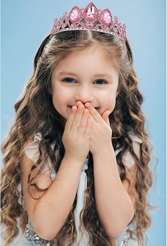 Miniatura 9 de Tiara coronas para mujeres y niñas, tiaras elegantes de corona de princesa para mujeres, nupciales, bodas, bailes, cumpleaños, cosplay, Halloween