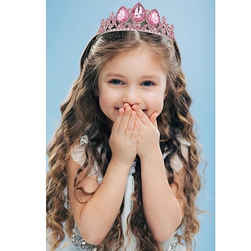 Miniatura 8 de Tiara coronas para mujeres y niñas, tiaras elegantes de corona de princesa para mujeres, nupciales, bodas, bailes, cumpleaños, cosplay, Halloween