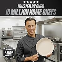 Vista 3 de Gotham Steel Hammered - Juego de utensilios de cocina de cerámica antiadherentes, ollas y sartenes antiadherentes con utensilios de cocina