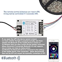 Vista 14 de SUPERNIGHT RGB LED Strip Controller, 2-Ports RGB Controller Box with 44 Keys IR Remote, DC12V-24V LED Controller for 2pcs RGB LED Strip