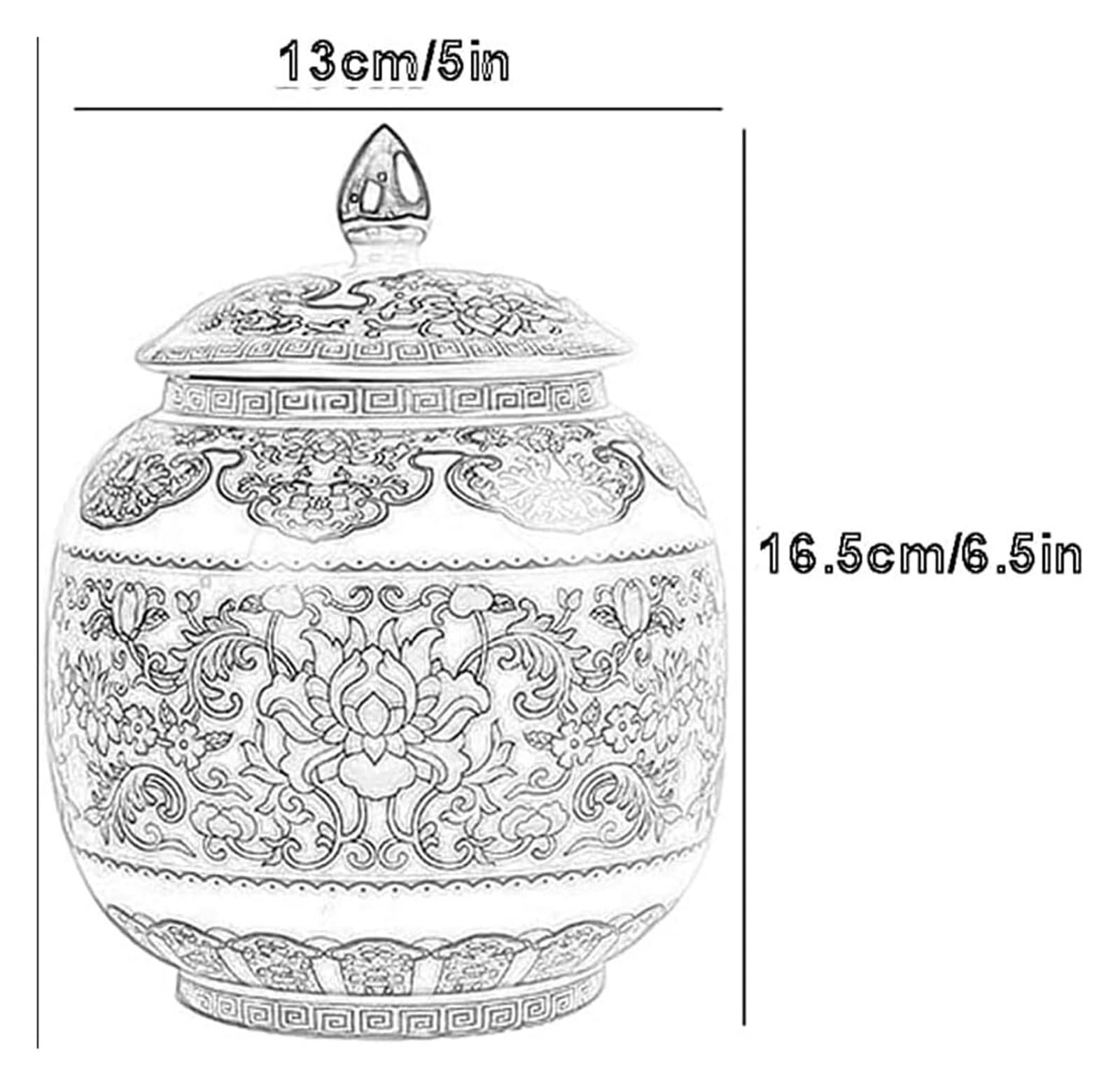 Słoiki z herbatą Ceramiczne pojemniki na herbatę Słoiki na imbir z pokrywką uszczelniającą, Pojemniki na słoiki ze złotej emalii z porcelany Blat kuchenny Pudełko na herbatę Luźny pojemnik do przechow