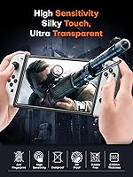 Vista 6 de TOCOL Protector de pantalla de vidrio templado compatible con Nintendo Switch OLED 2021, modelo 7 pulgadas, antiarañazos, dureza 9H (7 pulgadas)