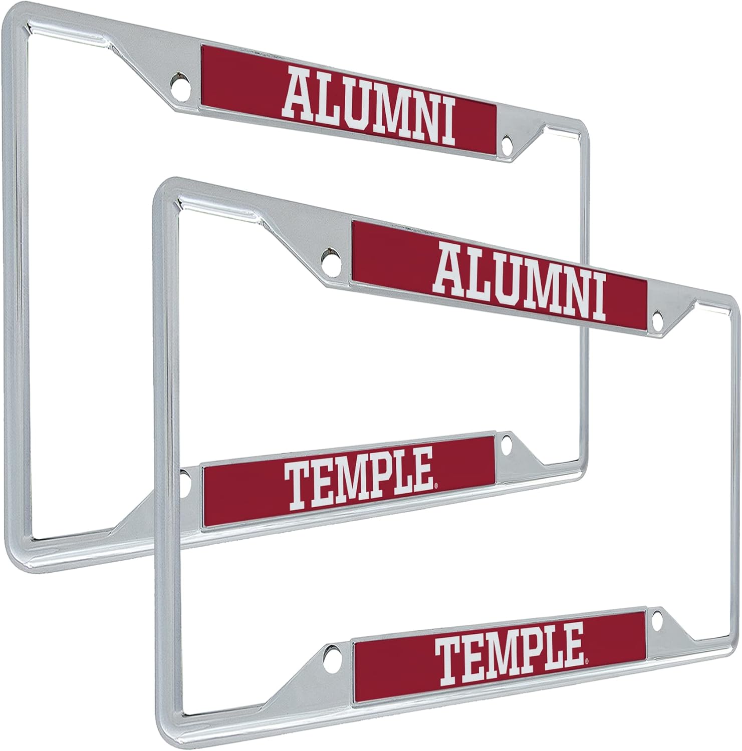 Desert Cactus Temple University Car Accessories Metal License Plate Frame for Front or Rear of Car (Alumni 2 Pack)