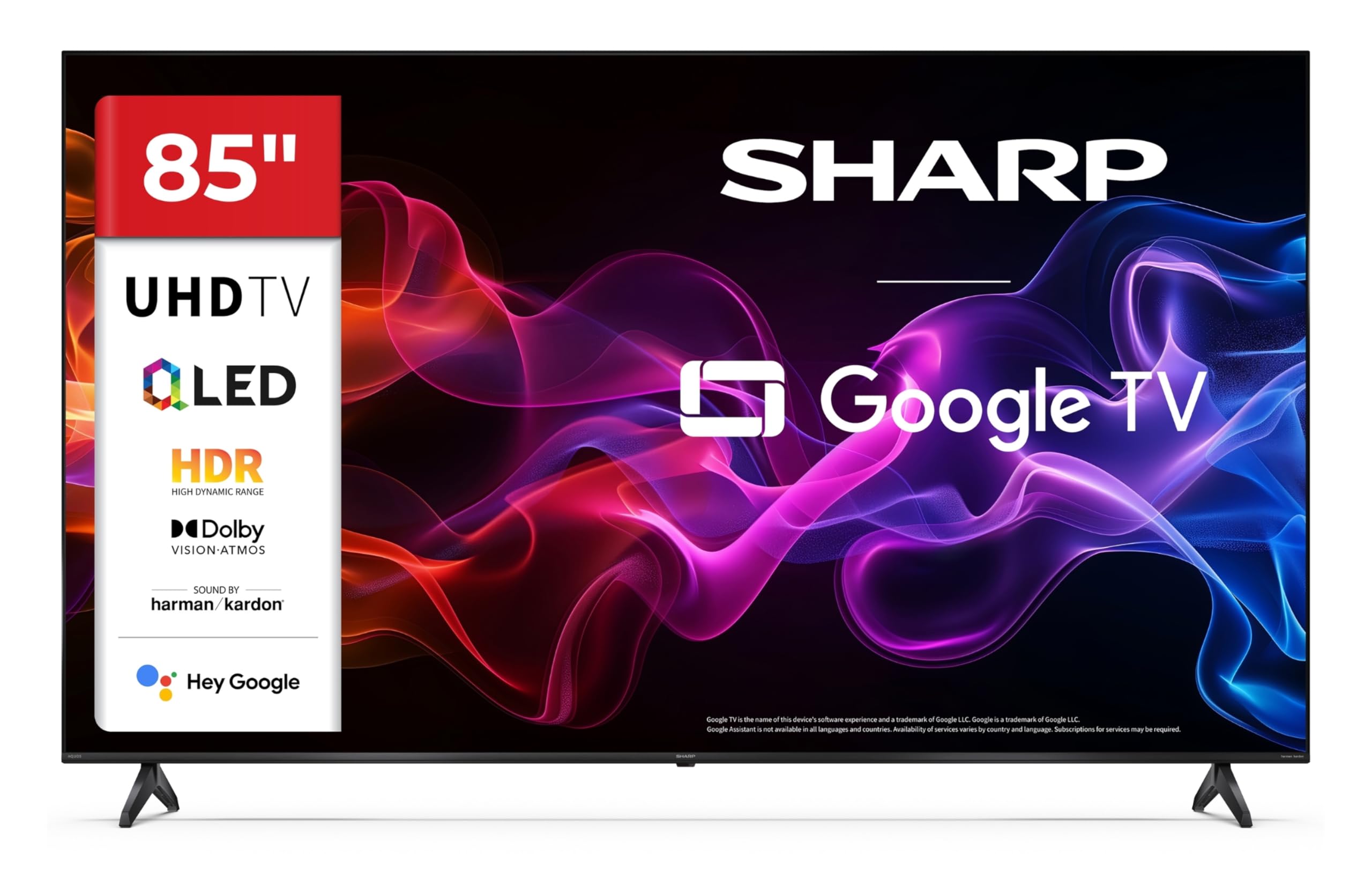 Sharp 85HP5765E QLED Fernseher 85 Zoll Google Smart TV 4K Dolby Vision HDR