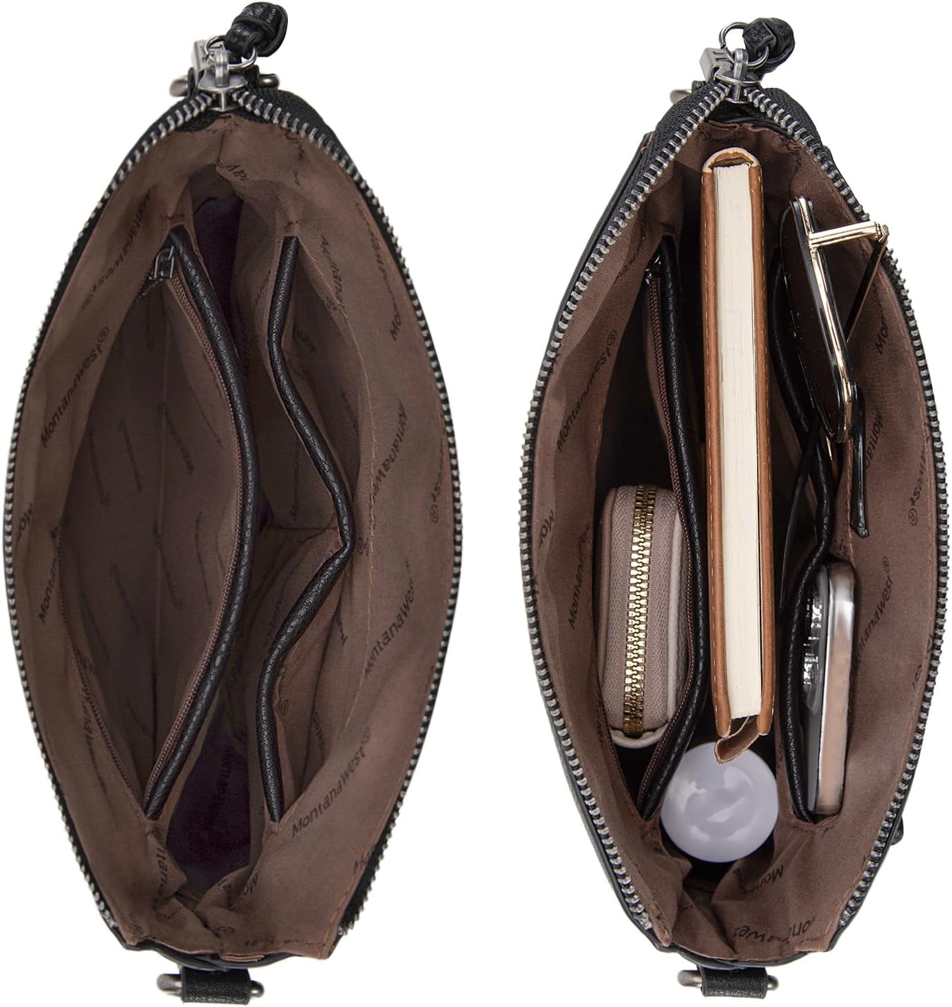 Montana West Crossbody Bag for Women Multi Pocket Cross Body Bag Purses with Guitar Strap - Image 6