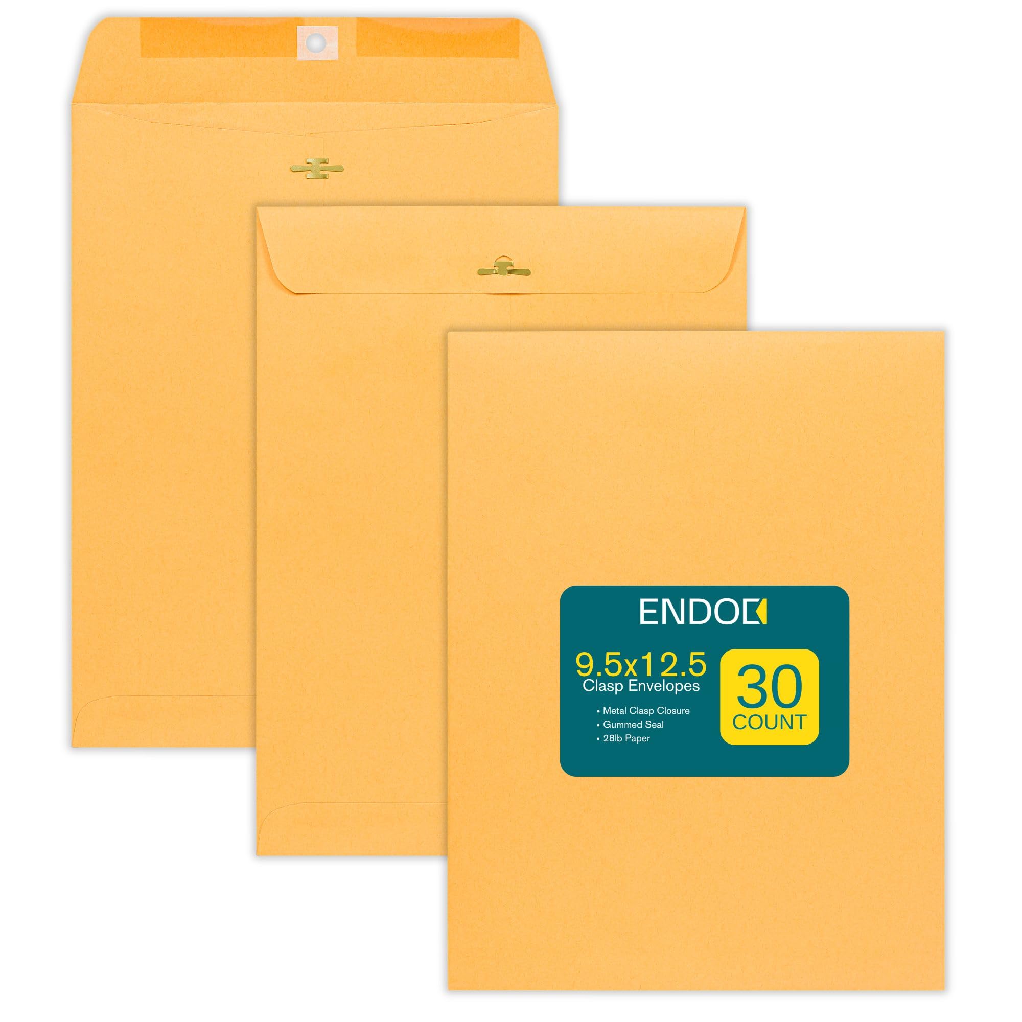 Fermoir enveloppes kraft brun, Catalogue Open end 35 Pck 9-1/2x12 1/12 Brown Kraft