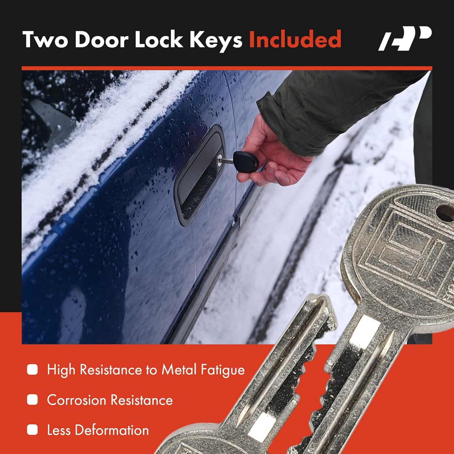 A-Premium Rear Door Lock Cylinder Kit with Keys Compatible with Buick Cadillac Chevy Chevrolet Oldsmobile GMC & Pontiac Vehicles, Door Lock Cylinder Set for DL5 10074162