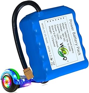 Hoverboard-Akku-Ersatz, 36 V, 2 Ah, wiederaufladbarer Lithium-Akkupack, 2000 mAh, für Balance-Auto/Scooter-Motor-Kit mit 72 Wh