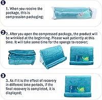 Vista 3 de 2pcs Multi-Angle Tablet Holder Cushion Stand with Net Pocket & Black Color Phone Stands Upgraded Tablet Pad Support for Phone,Pad,Books ( Lakeblue )