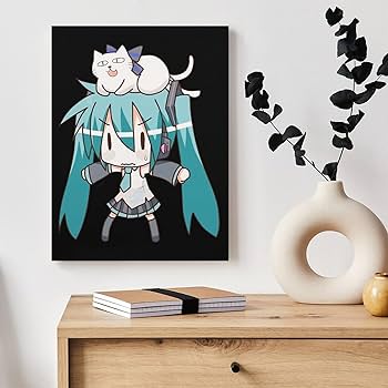 初音ミク イラスト A4サイズ 木製フレーム 初音ミク イラスト A4サイズ 木製フレーム