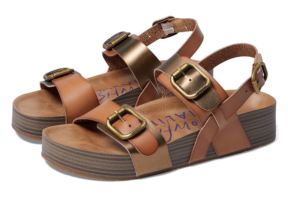 Blowfish Malibu Munich (Oak/Amber Die Cut) Women's Shoes INTERNATIONAL SHIPPING