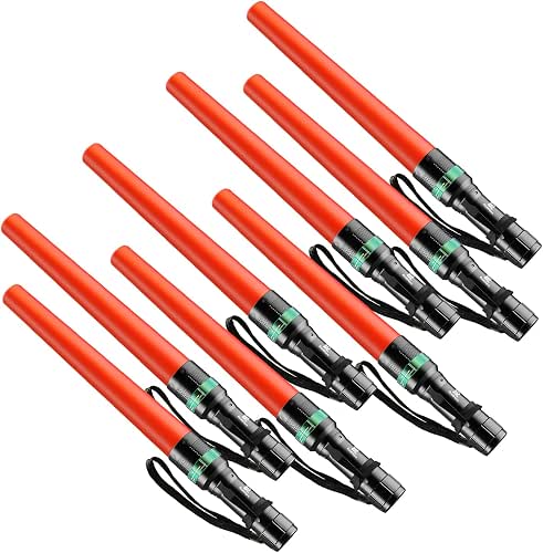 RoadHero 8 Pieces 16 Inch Traffic Wand with Strobe Modes