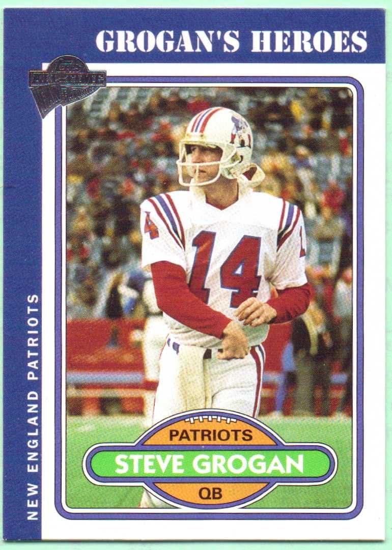 Steve Grogan, John Hannah, Harold Jackson, Stanley Morgan 2004 Topps All Time Fan Favorites Grogan's Heroes 4 Card Set - New England Patriots
