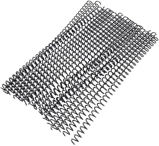 Fydun 20pcs 30 Hole Loose-leaf Comb Bindings Plastic Binding spines Coils Ring Spring Spiral Rings for A4 Paper Book Album Binding(11mm-black)