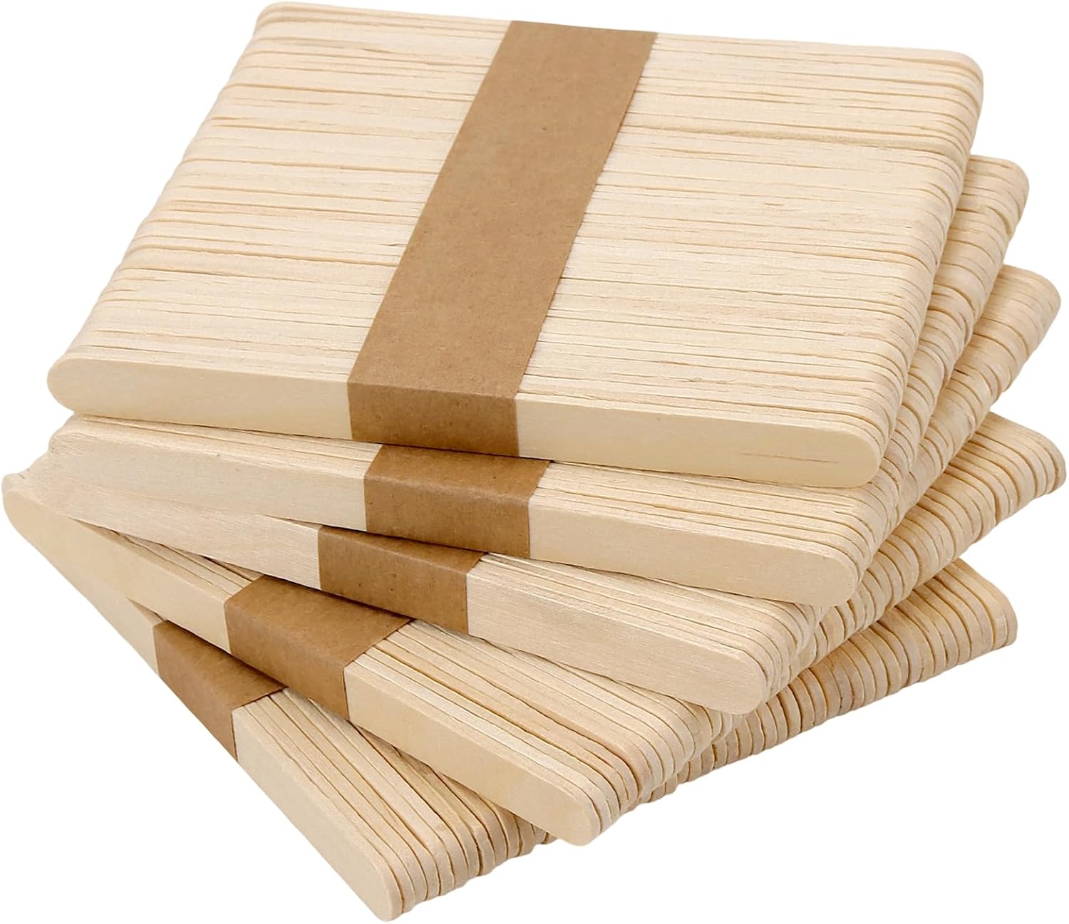 5000 PCS 4.5 Inch Natural Wood Popsicle Sticks, Bulk Wooden Craft Sticks for DIY Crafts, Art Projects, Ice Cream, Tongue Depressors and Model Building