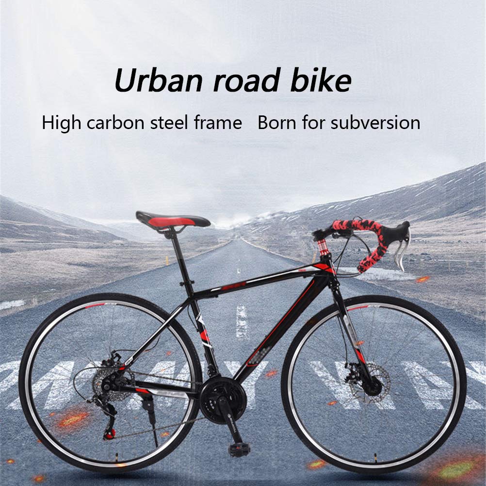 Vélo de Route 30 Vitesses vélo vélo Double Frein à Disque, 700C Roue Course vélo de Route Sport Cadre 47 cm