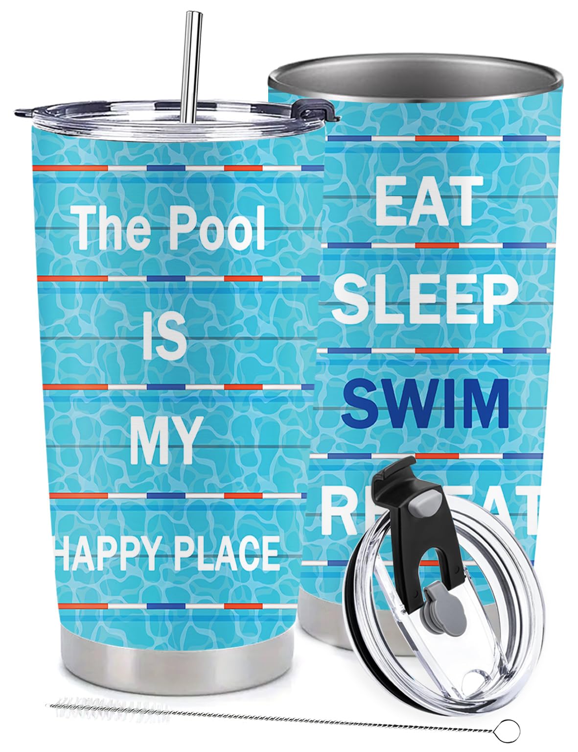 Swimmer Gifts - Swim Team Gifts - Swimming Stainless Steel Tumbler 20 Oz