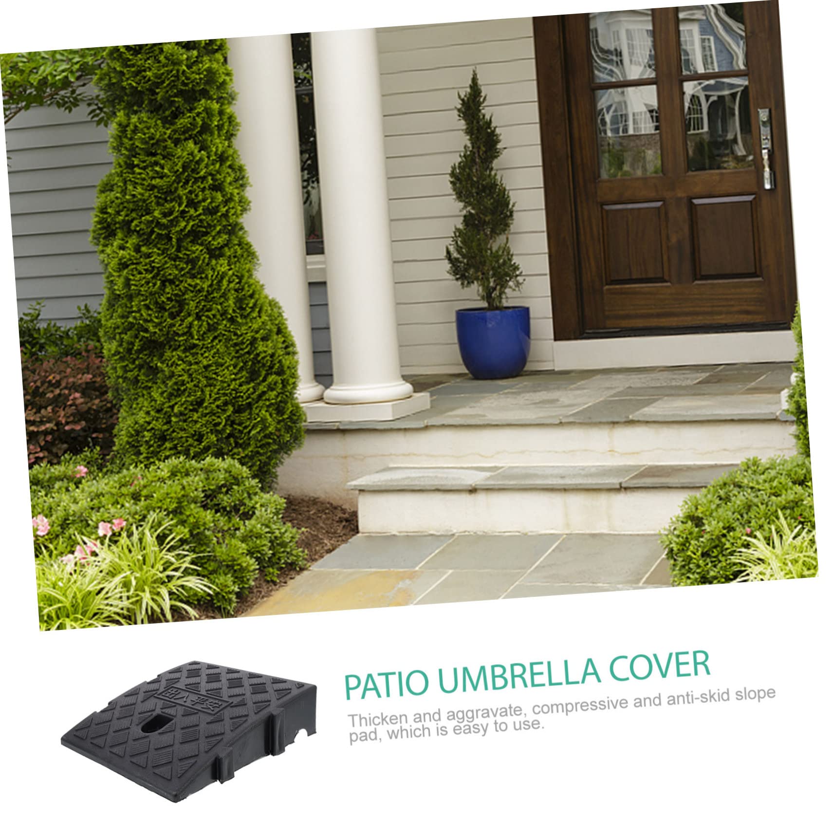 Zerodeko 2pièces Rampe Accès pour Abri de Jardin Légère et Robuste Plastique Lot pour Allée de Garage