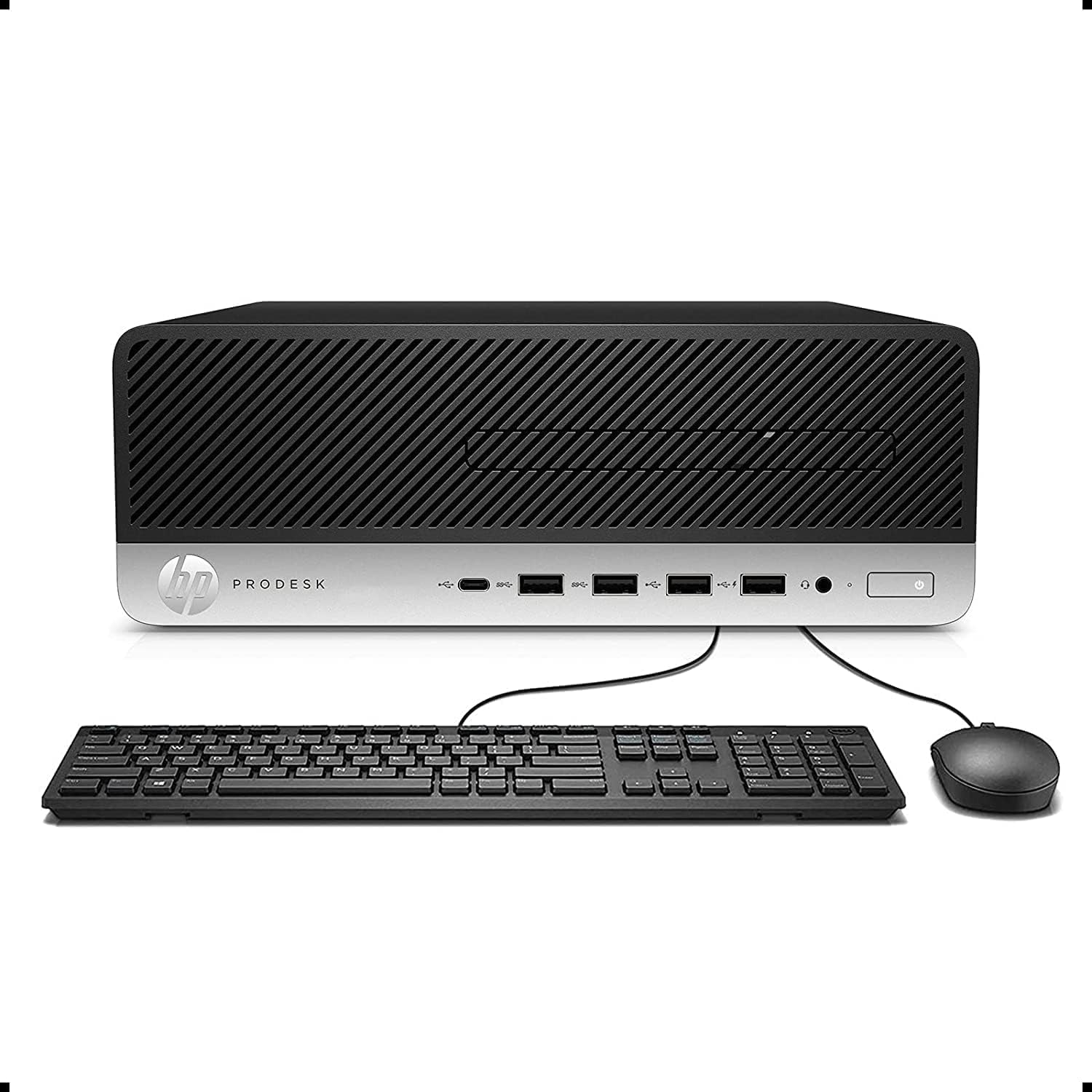 HP ProDesk 600 G3 SFF - Ordenador de sobremesa (Intel Core i5-6500, 8 GB de RAM, 256 GB SSD, WiFi, Bluetooth, teclado QWERTY, Windows 11 Pro (reacondicionado)