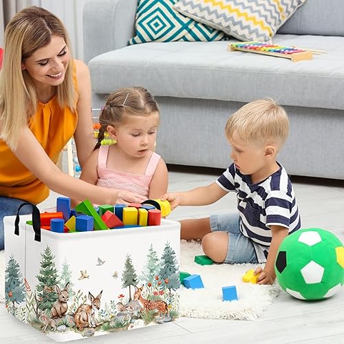 Miniatura 2 de Cesta rectangular de almacenamiento para bebé, plegable para niños, para guardería, aula, libros, organizador de juguetes, decoración de habitación