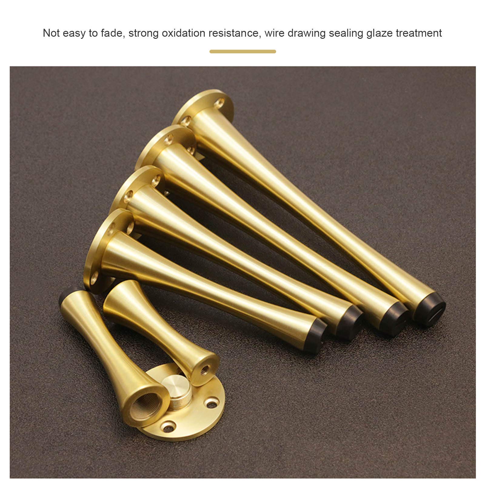 IBOWZ Nogi meblowe sofy nogi z litego miedzi, regulowane nogi podtrzymujące szafę, okrągły design, łatwe do czyszczenia, metalowe nogi stołowe DIY, nie trzęsie się, solidna gruba, duża nośność, szafka TV/wanna