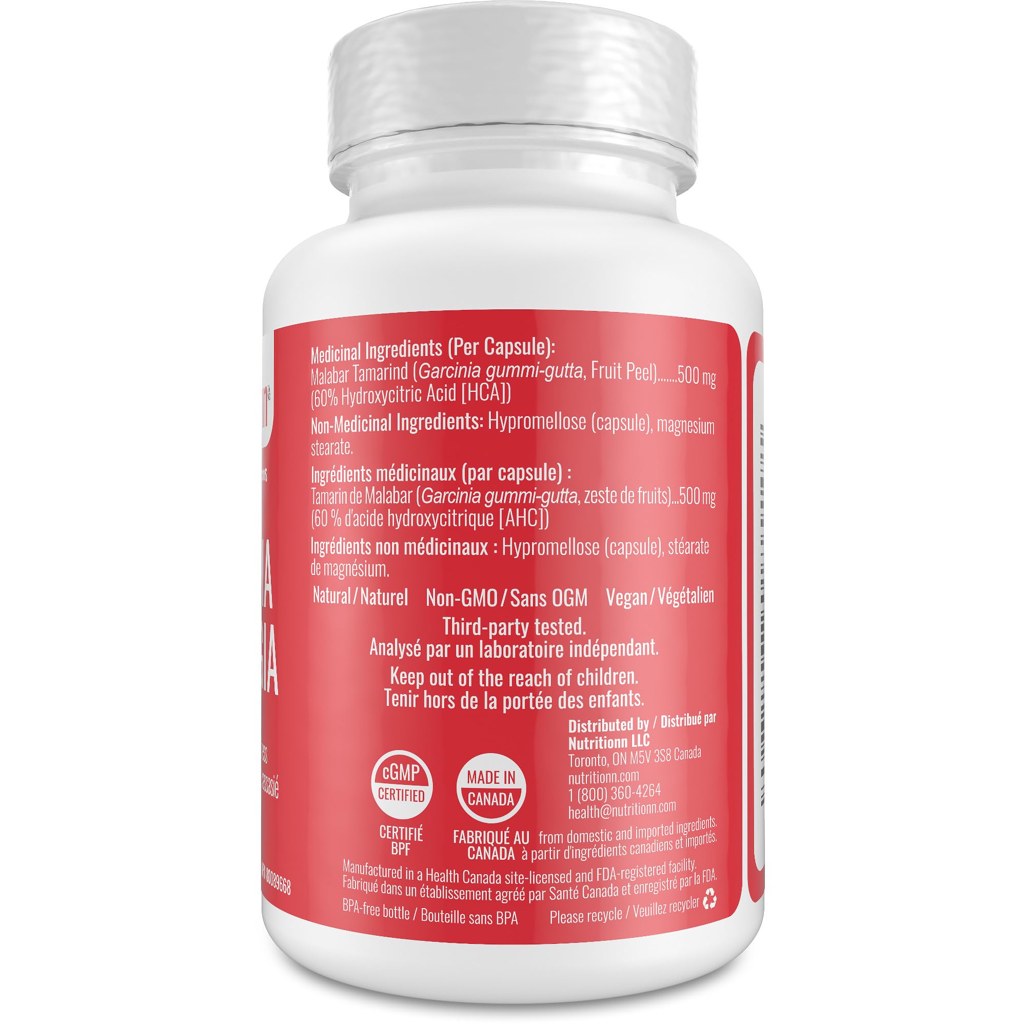 Garcinia Cambogia 3箱 Garcinia Cambogia by Nutritionn - Capsules With HCA - Premium