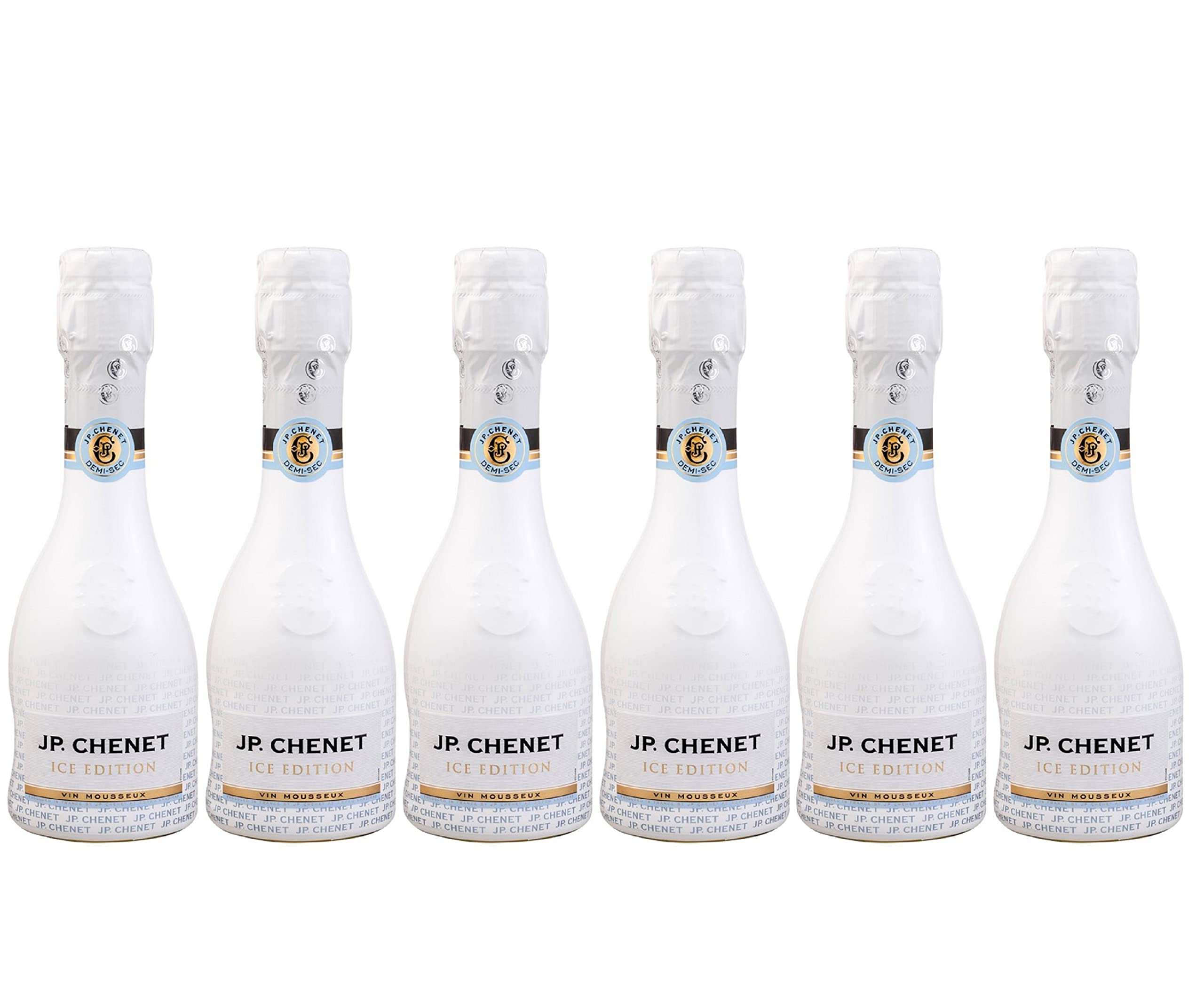 JP Chenet - Ice Edition Weiß Schaumwein Halbtrocken, Wein aus Frankreich (6 x 0,20 L)