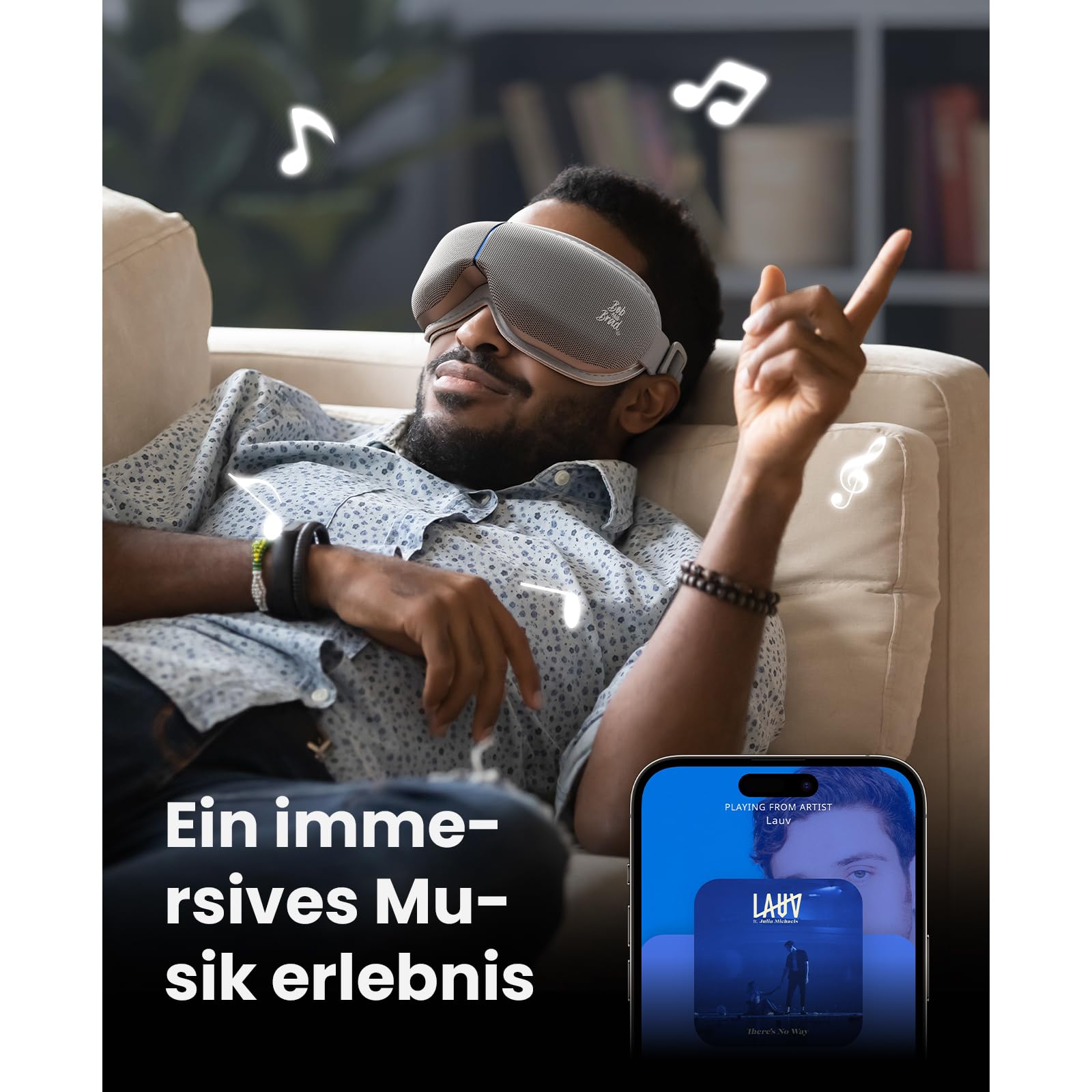 BOB AND BRAD Augenmassagegerät Grau mit Wärme und Kälte, EyeOasis 3 Elite Elektrische Augenmaske gegen Migräne, trockene Augen und Verspannungen, Geschenke für Frauen, Männer, Ihn und Sie