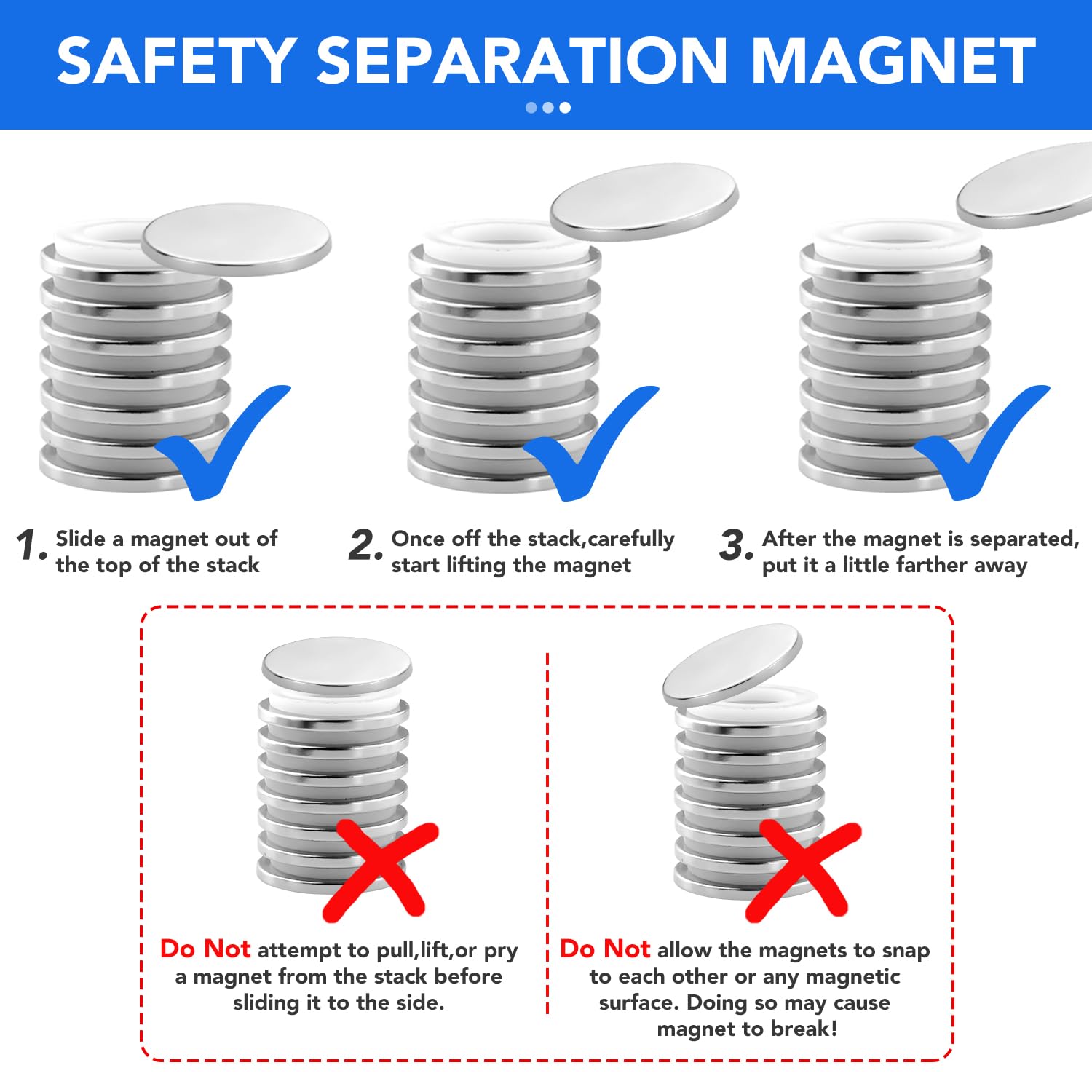 BEST CHOICE MAGNETS 6 Packs Super Strong Disc Magnets 30x3mm — Amazon image 4