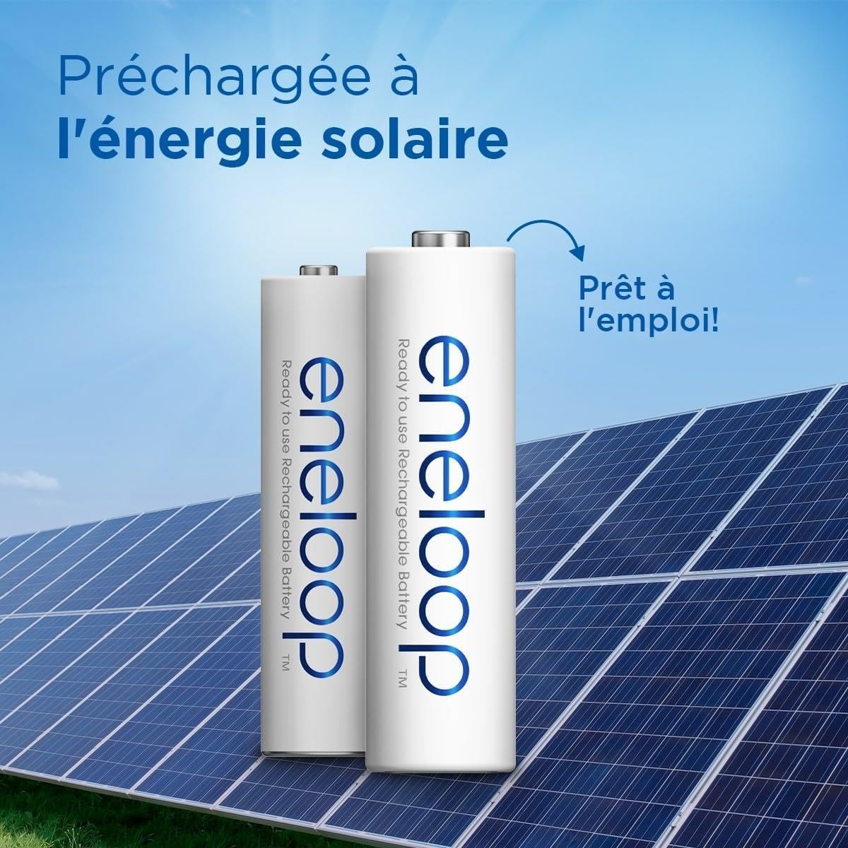 Eneloop 4 x 4 batterie ricaricabili Ni-MH carine AA 2000mAh + scatola di immagazzinaggio