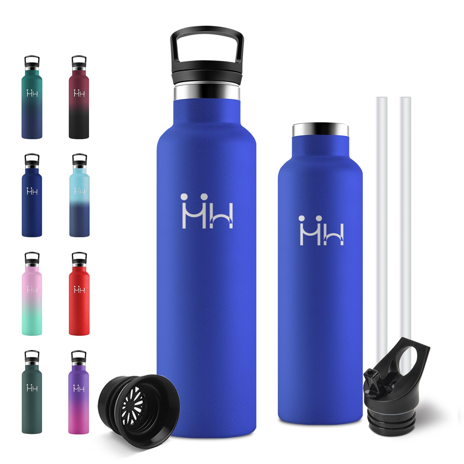 Insulated Water Bottle, 750 ml, Insulated Water Bottle, BPA-Free Stainless Steel, for School and Hiking