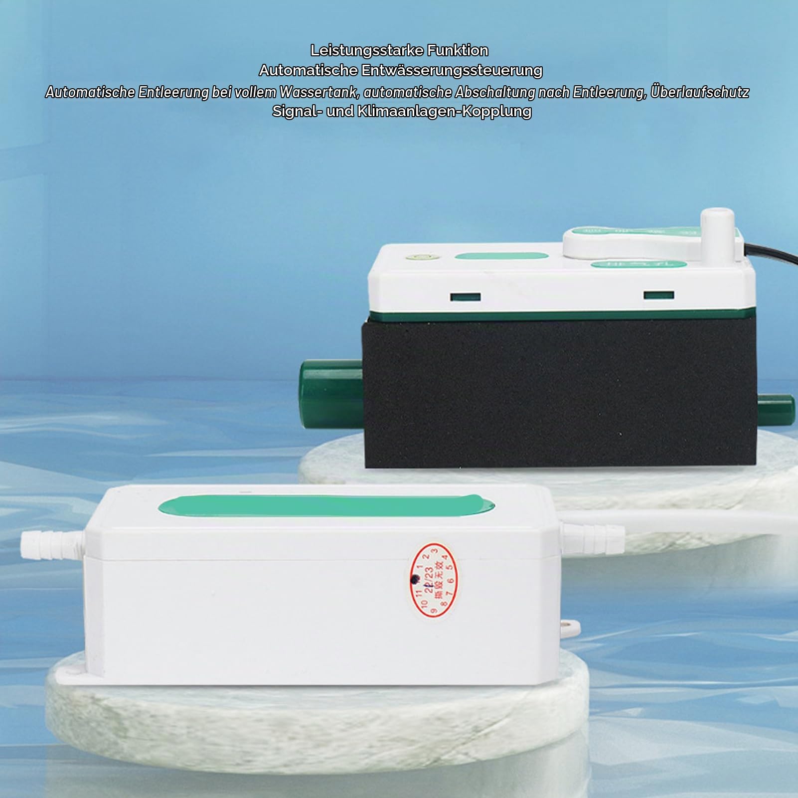 Automatische Mini-Split-Kondensatpumpe, AC110 Bis 230 V, 24 L/h, 70 Ml HVAC-Kondensatentfernungspumpe, für 10 KW 1–3 PS Klimaanlage, Ofen, Luftentfeuchter