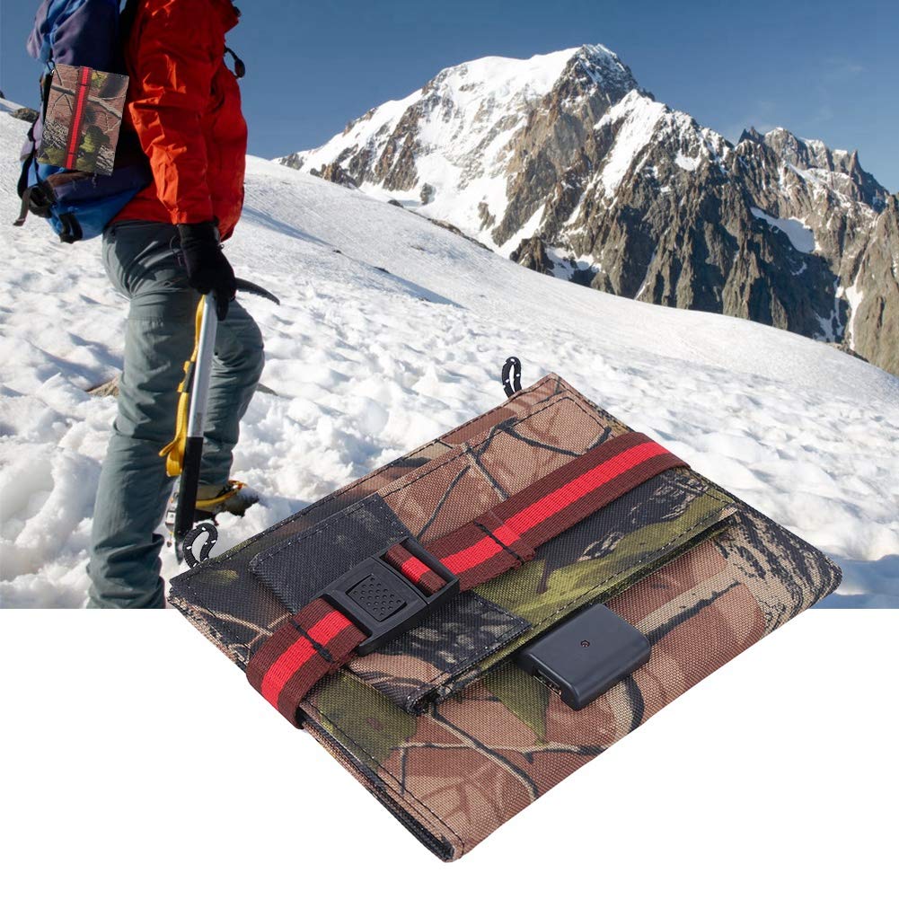 5W 5V Solar Panel Storage Bag,Portable Outdoor Solar Panel Foldable Bag,Solar Panel Storage Bag Charger for 5V Device Charging for Outdoor Camping Travel Camouflage