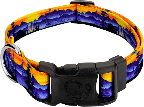 Miniatura 7 de Country Brook Petz - Collar ajustable de 1/2 pulgada para perros para razas pequeñas, medianas y grandes, colección deportiva y de camuflaje