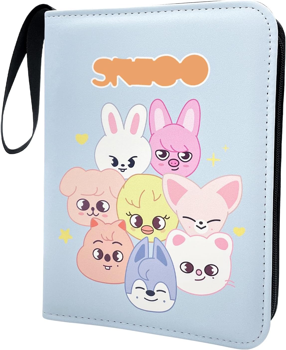 SKZ Photocard Binder, Cartoon Stray Photocard Binder with 400 Pockets, Stay Merch Gifts for Fans