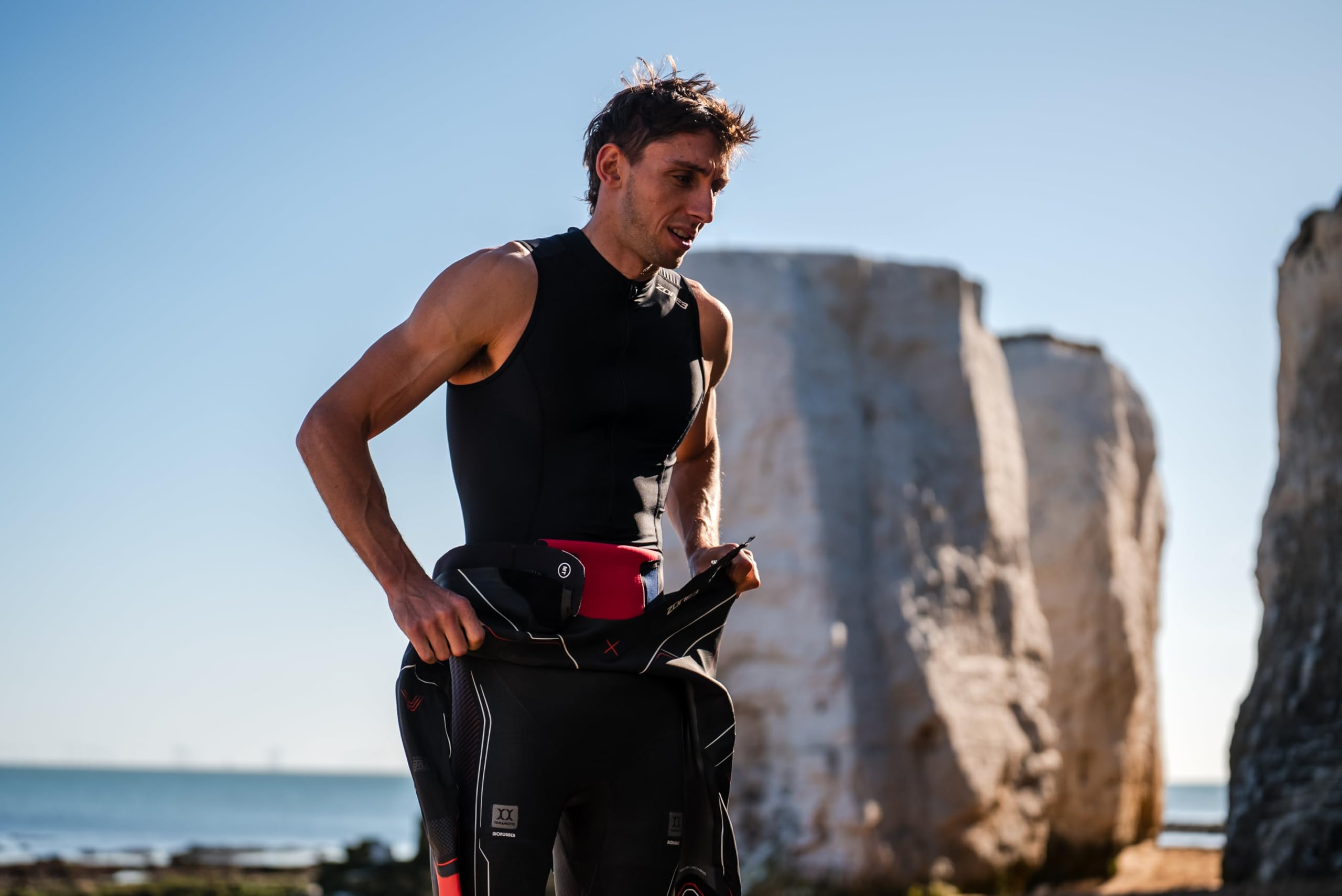 ZONE3 Herren Activate+ Tri-Anzug, ärmellos, leicht, schnell trocknend, Triathlon-Einteiler