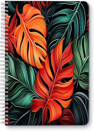 Miniatura 9 de Cuaderno de espiral, doble alambre en espiral, diario de composición escolar, suministros para la escuela y la oficina, 100 páginas, 5.71 x 8.26