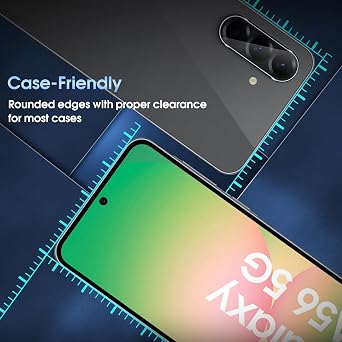 QULLOO Camera Lens Protector for Samsung Galaxy A56 / A36, 3 Pack 9H Grade Shatterproof DurableTempered Glass, Anti-Scratch High Definition Camera Screen Protector, Case Friendly - Transparent