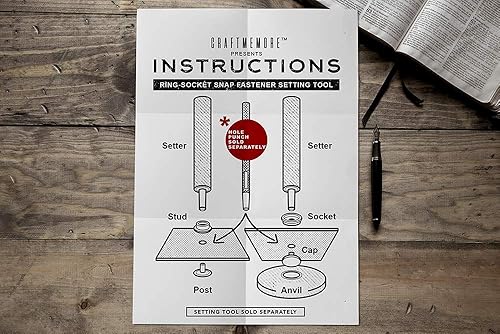 Miniatura 3 de CRAFTMEMORE 50 juegos de sujetadores a presión chapados en oro para bolsa de chaqueta, cierre de lona #201 VT47 (0.59 pulgadas)