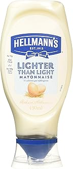 Lighter than Light Mayonnaise 100% recycled plastic bottle light mayo for sandwiches, wraps, and salads 430 ml