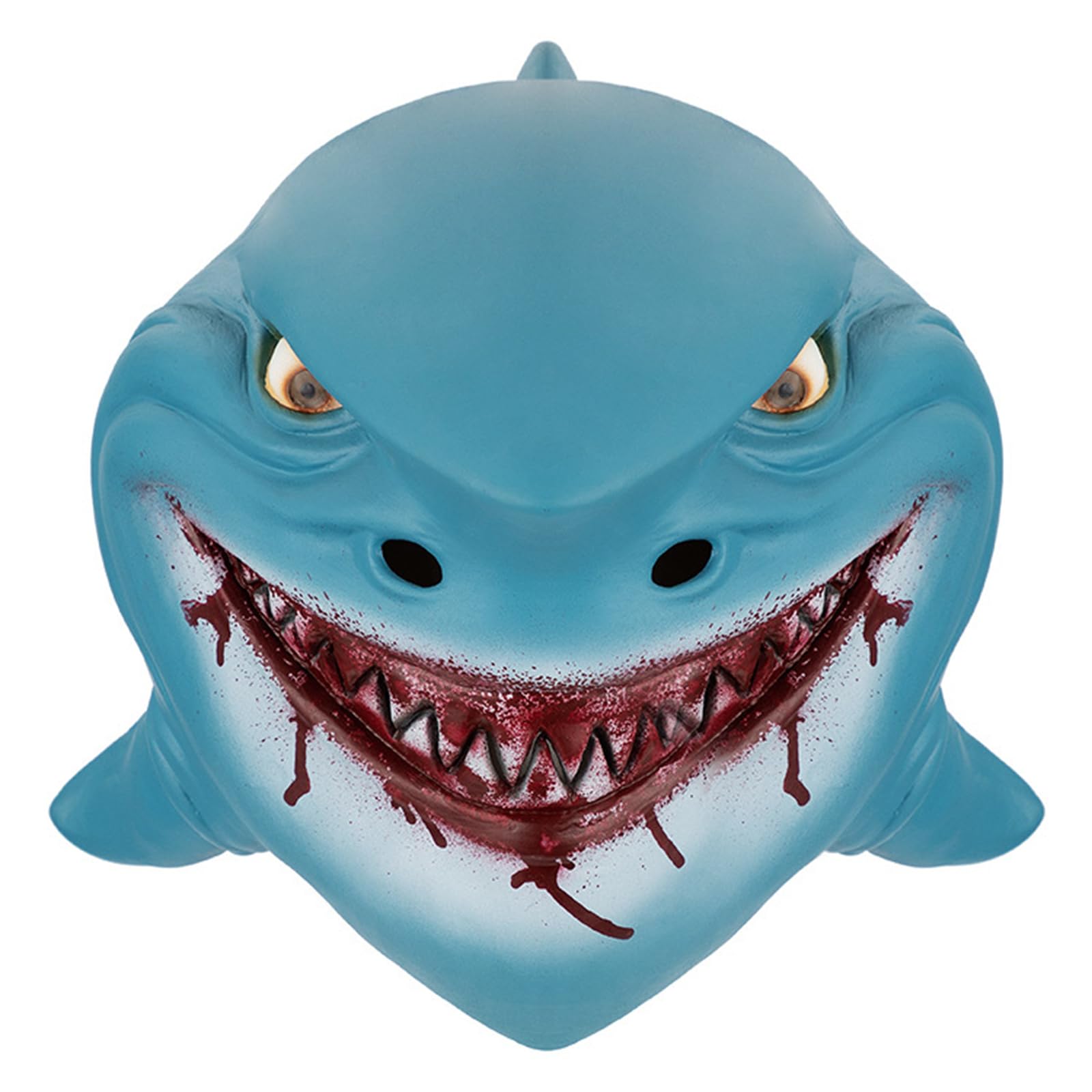 Halloween Bloody Shark Head Mask,Realistic Shark Mask,Spoof Animal Masks Fancy Dress for Halloween Carnival Costume Party,Fish Cosplay Costume