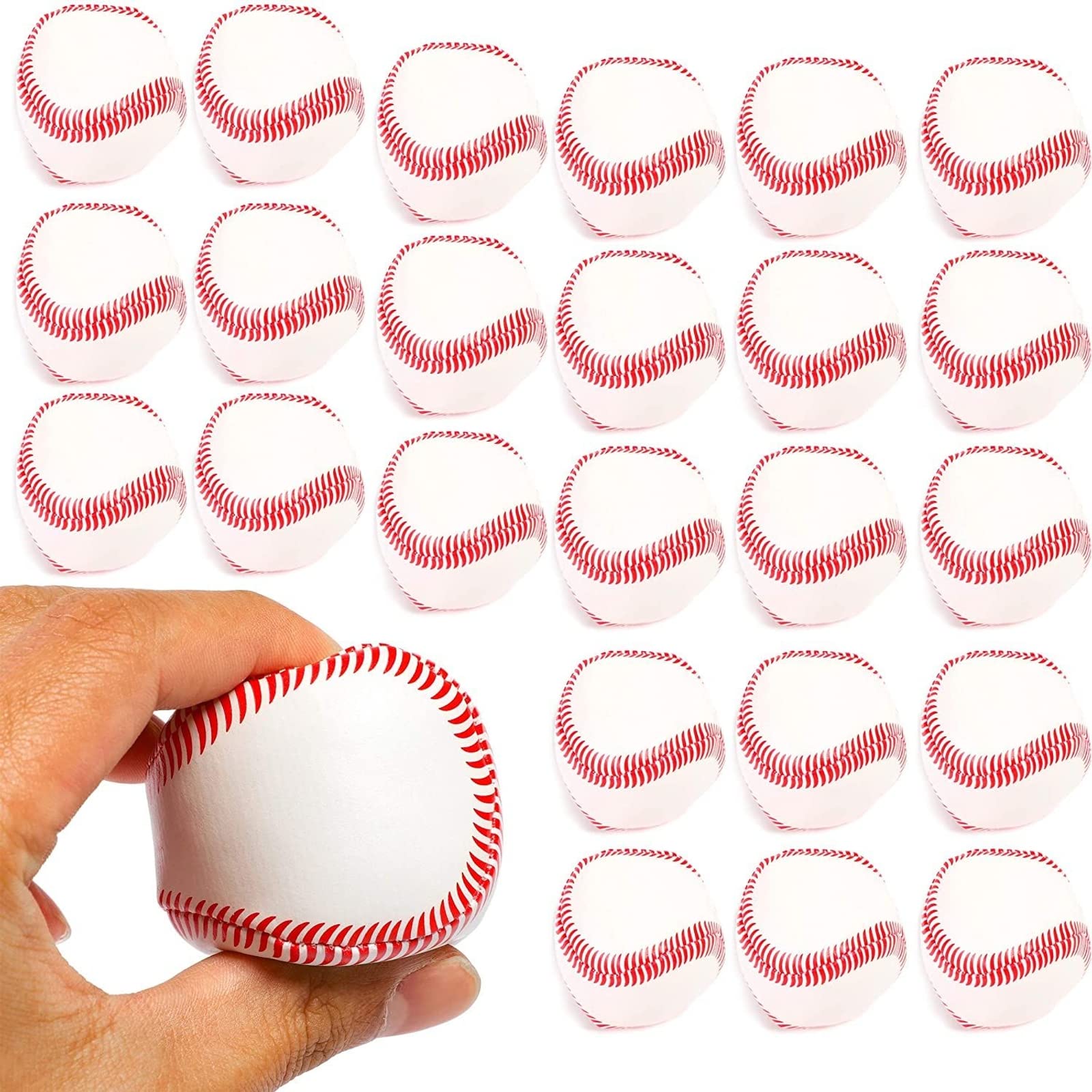 24 Pack Mini Baseball Party Favors, Sports Party Supplies, Bulk Set of