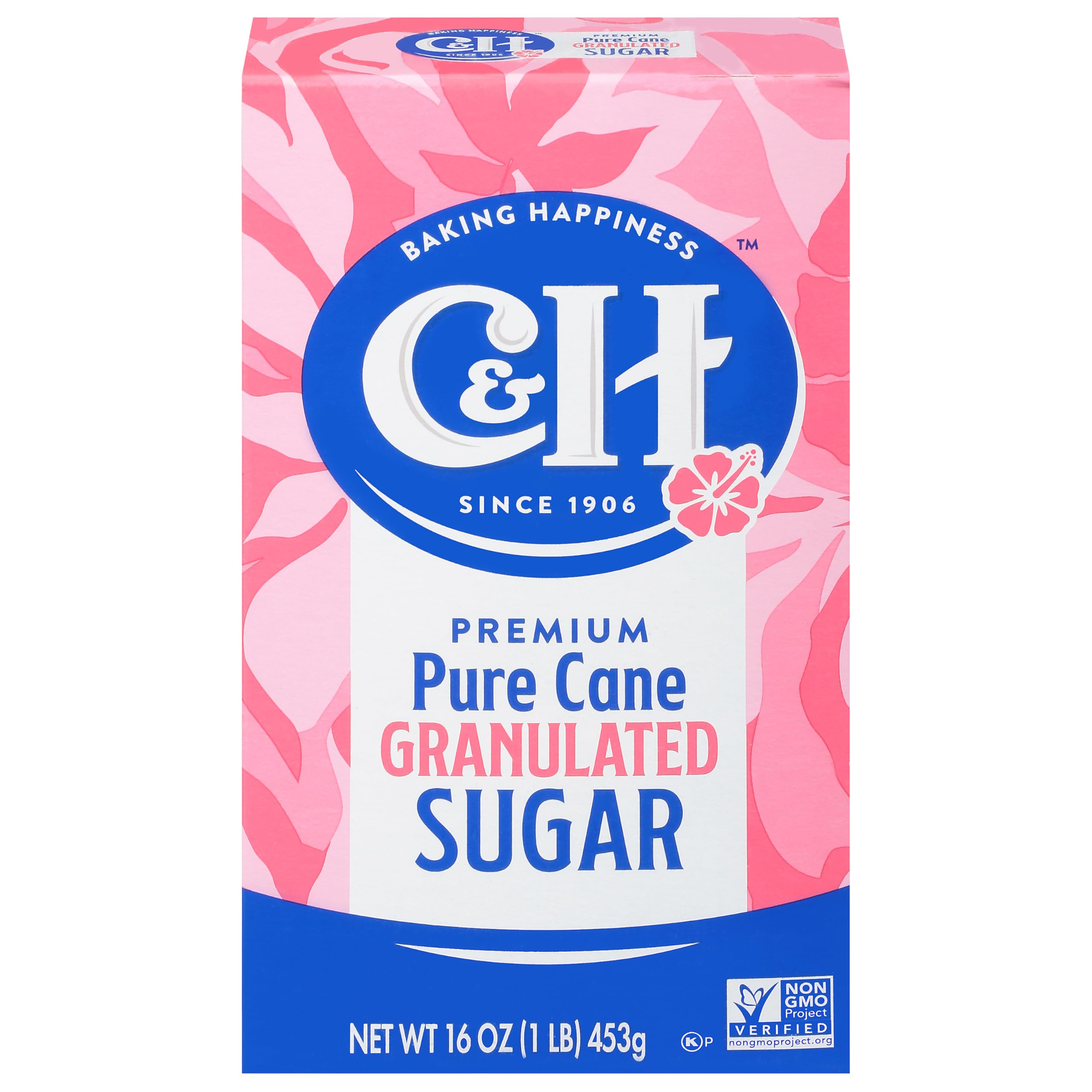 C&H Pure Cane, Granulated White Sugar, 1 lb