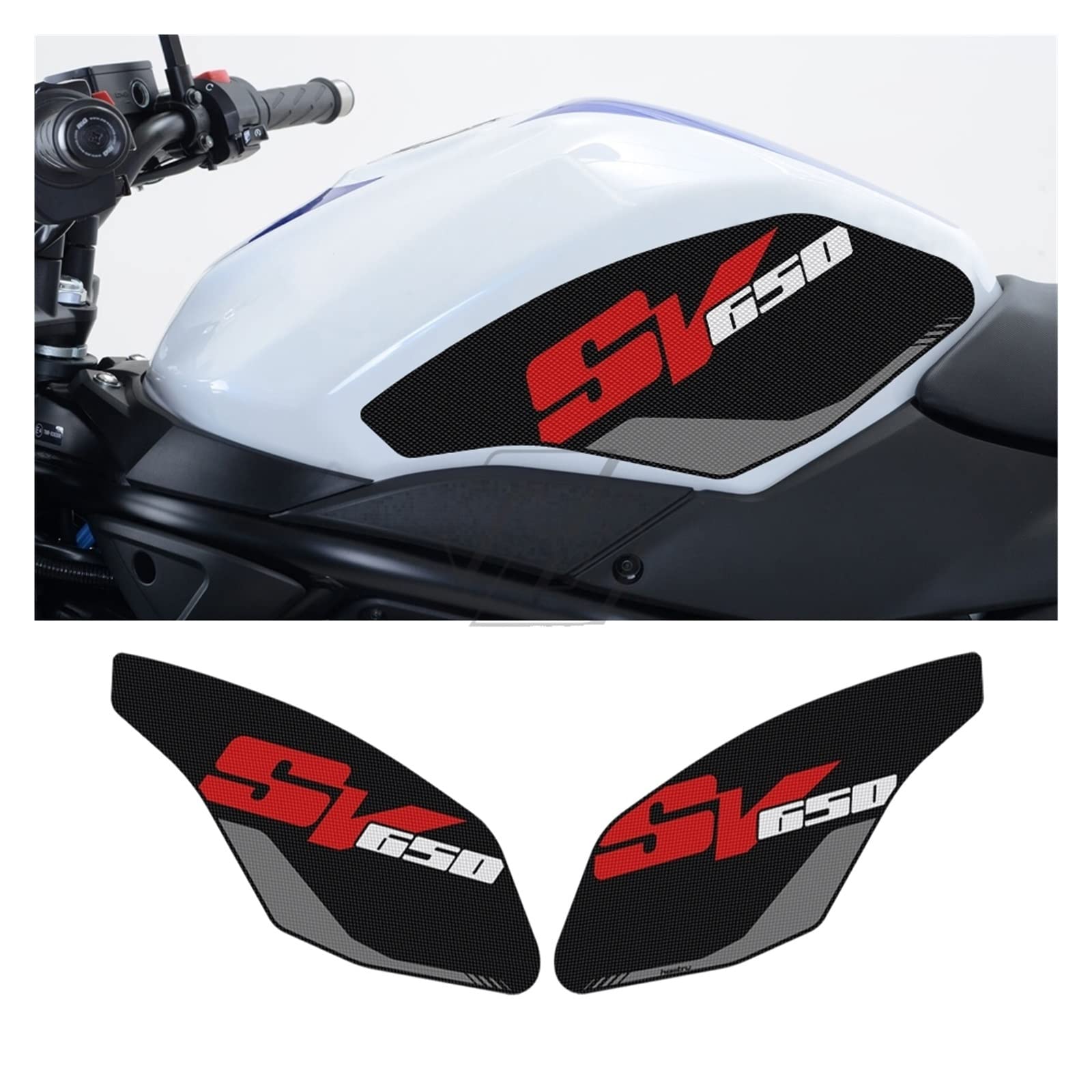 Protezione Serbatoio Moto In Resina Per SV650 2017-2022 – Grip Antiscivolo E Antiusura
