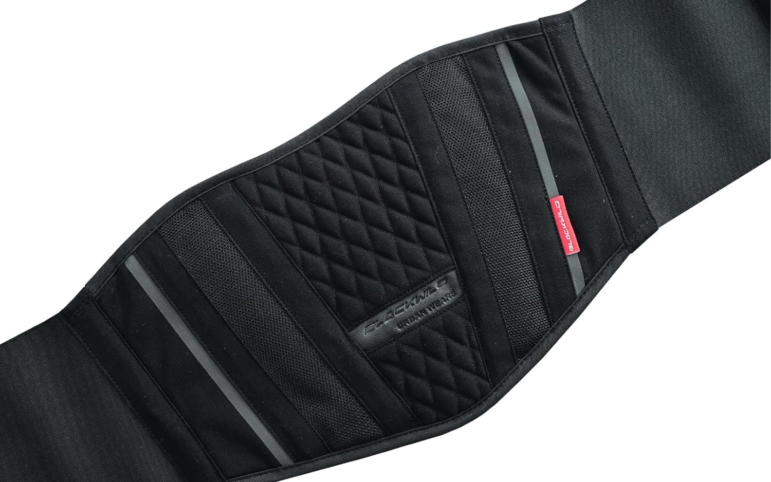 BLACKWILD - Cintura lombare per schiena, supporto dritto, per mal di schiena, moto, ciclismo, sollevamento pesi e palestra (lunghezza = 100-110 cm di circonferenza della pancia)