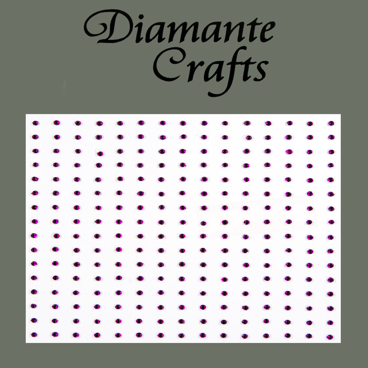 Diamante Crafts Blue 240 X 1Mm Purple Diamante Self Adhesive Rhinestone Craft Embellishment Gems - Created Exclusively