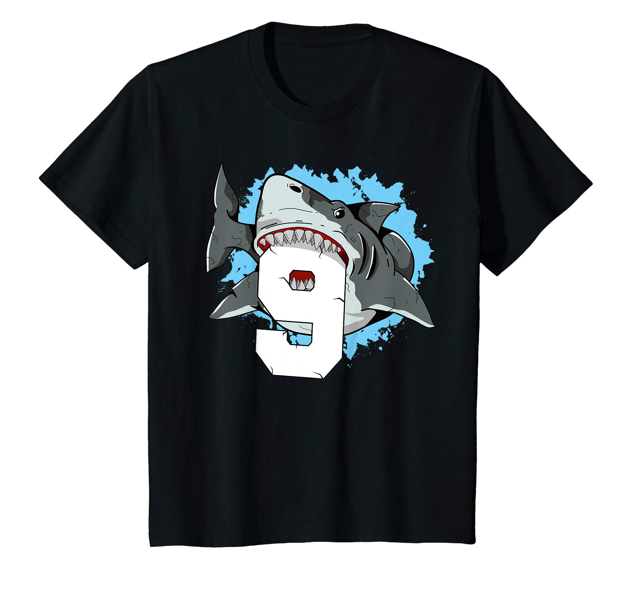 Birthday Shark Gifts Co.Kids Shark 9th Birthday Boy Shirt 9 Year Old Shark Gift Tee T-Shirt
