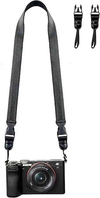 Sangle pour Appareil Photo Lavable - Confortable pour Reflex Canon Nikon Sony