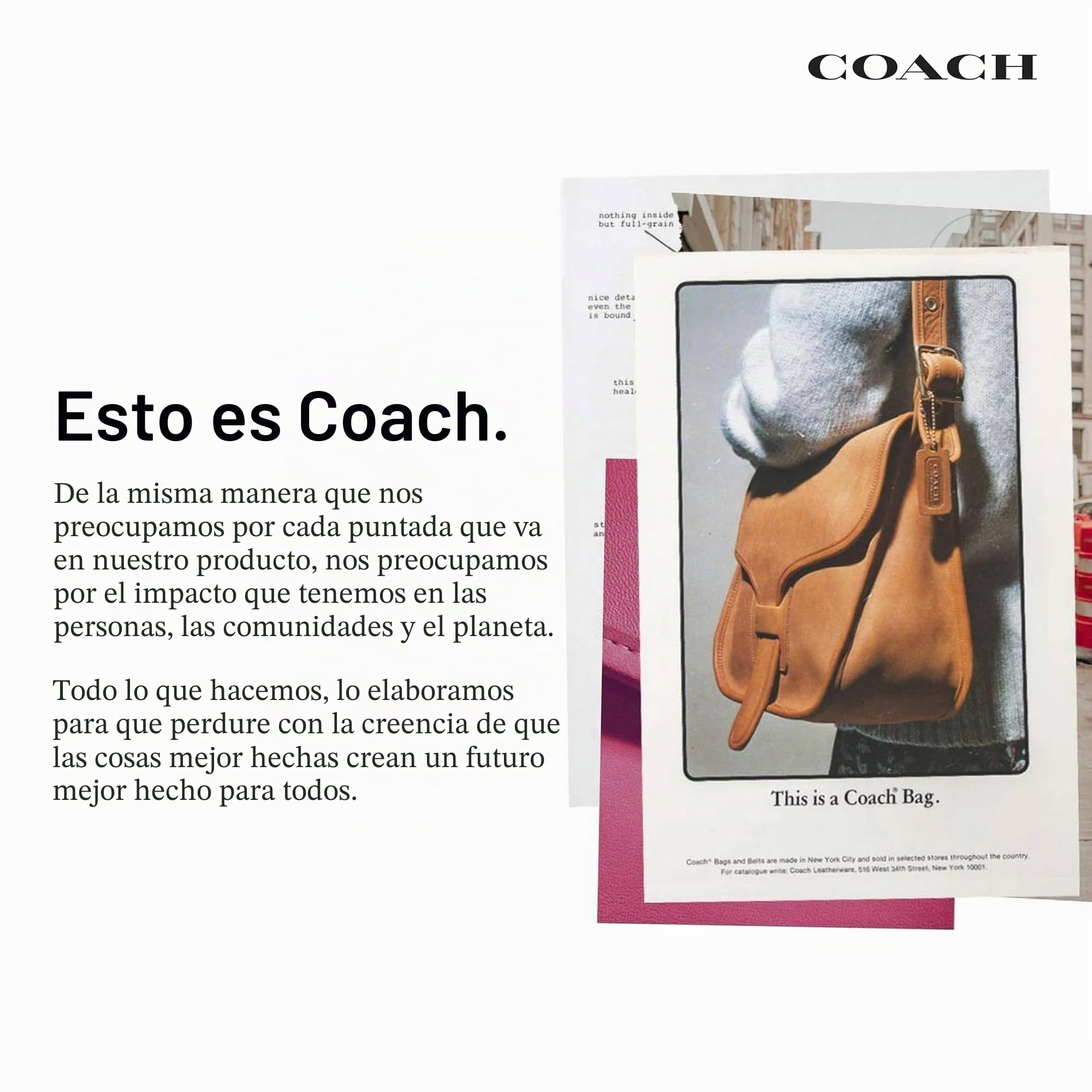 Coach Cartera Esencial con Tarjetero para Mujer, B4/Tiza, Talla única