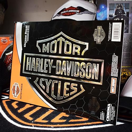 Miniatura 3 de Chroma 3276 Harley-Davidson - calcomanía de emblema clásico